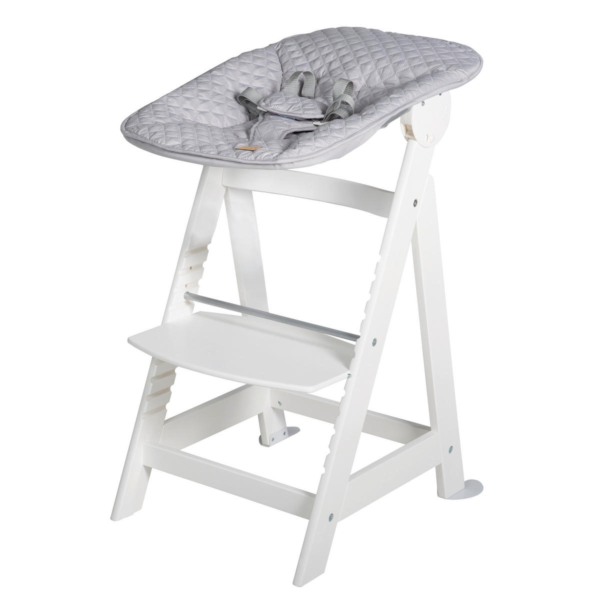 HOCHSTUHL roba Style BornUp  - Silberfarben/Weiß, Basics, Holzwerkstoff/Textil (52/94/66,5cm) - Roba