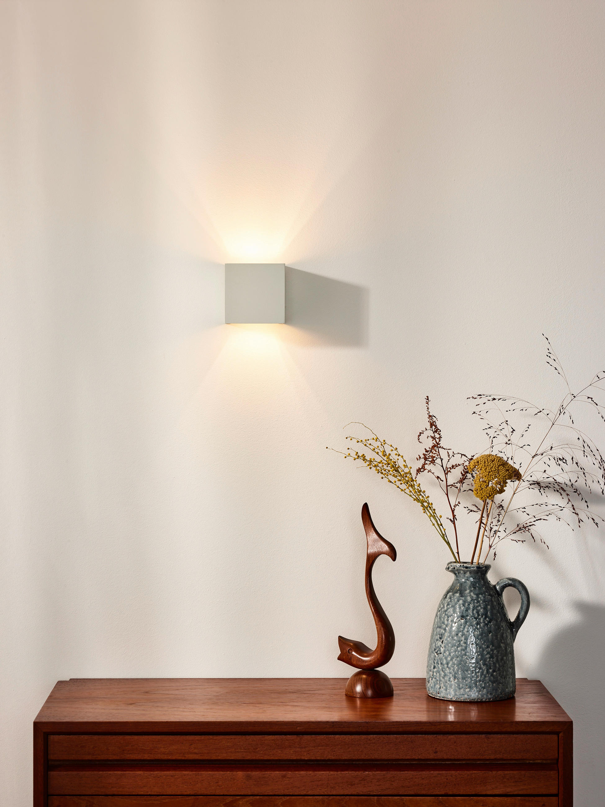 LED-WANDLEUCHTE Xio 9.7/9.7/9,7 cm - Weiß, Design, Metall (9.7/9.7/9,7cm) - Lucide