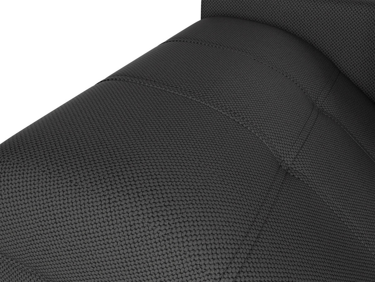 Ecksofa inkl. Funktionen in Webstoff Anthrazit  - Anthrazit/Schwarz, Modern, Holz/Textil (177/279cm)
