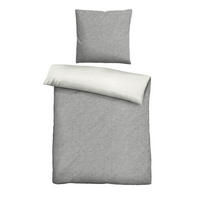 BETTWÄSCHE Flanell 155/220 cm  - Blaugrau/Hellgrau, Basics, Textil (155/220cm) - Novel