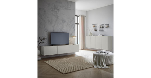 LOWBOARD Newniq in 180/36,7/42 cm - Kaschmir, Design, Holzwerkstoff (180/36,7/42cm) - Hom`in