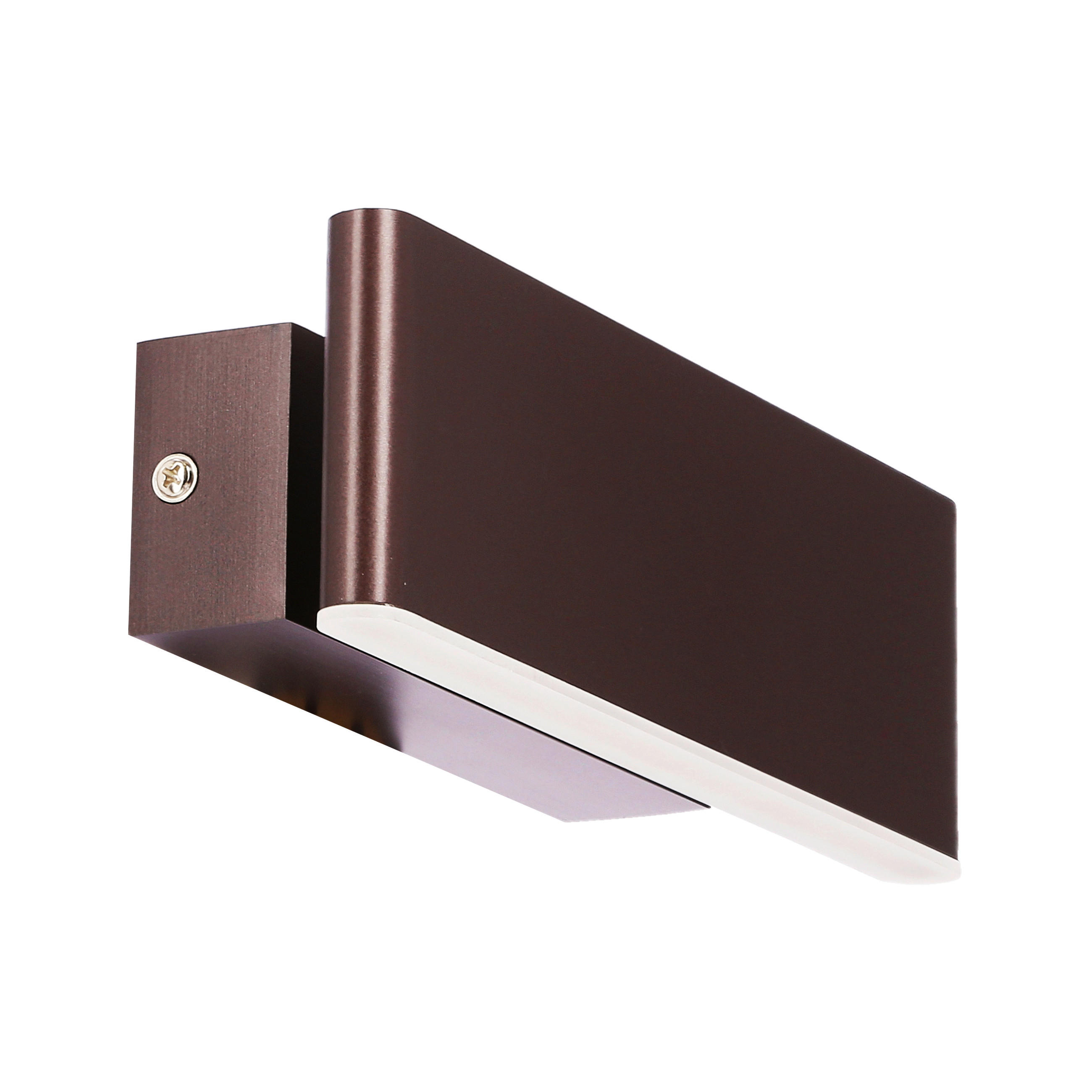WANDLEUCHTE 21/7/6 cm   - Braun, Design, Kunststoff/Metall (21/7/6cm)