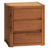 NACHTSCHRANK 50/56/40 cm Eiche massiv  - Eichefarben/Cognac, Design, Holz (50/56/40cm) - Hasena