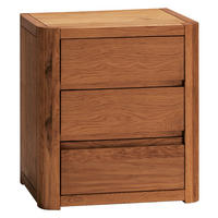 NACHTSCHRANK 50/56/40 cm Eiche massiv  - Eichefarben/Cognac, Design, Holz (50/56/40cm) - Hasena