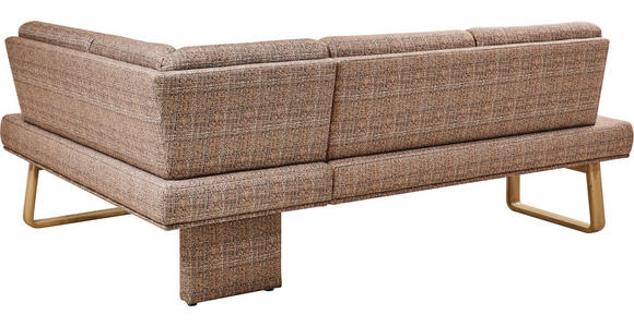 ECKBANK 280/174 cm in Orange, Eichefarben - Eichefarben/Orange, Design, Holz/Textil (280/174cm) - Dieter Knoll