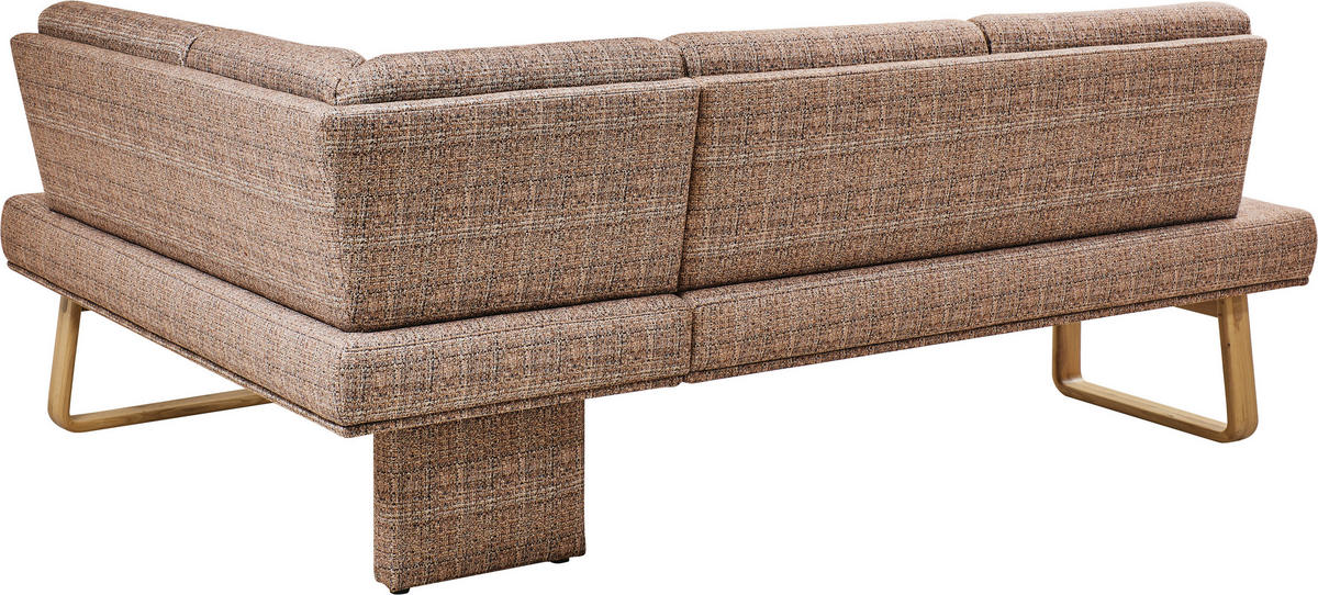 ECKBANK 280/174 cm  in Orange, Eichefarben  - Eichefarben/Orange, Design, Holz/Textil (280/174cm) - Dieter Knoll