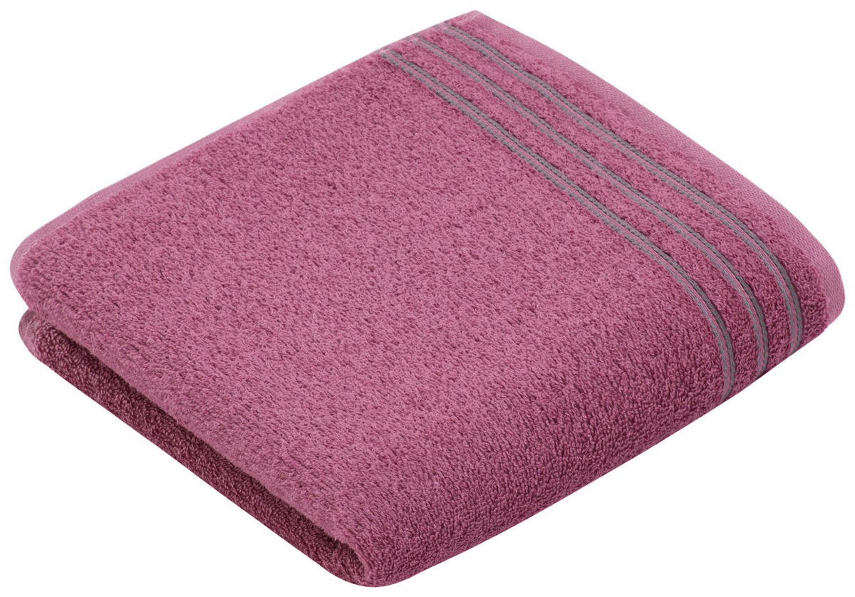 HANDTUCH Grossetto Rot  - Rot, Basics, Textil (100/50cm) - Vossen