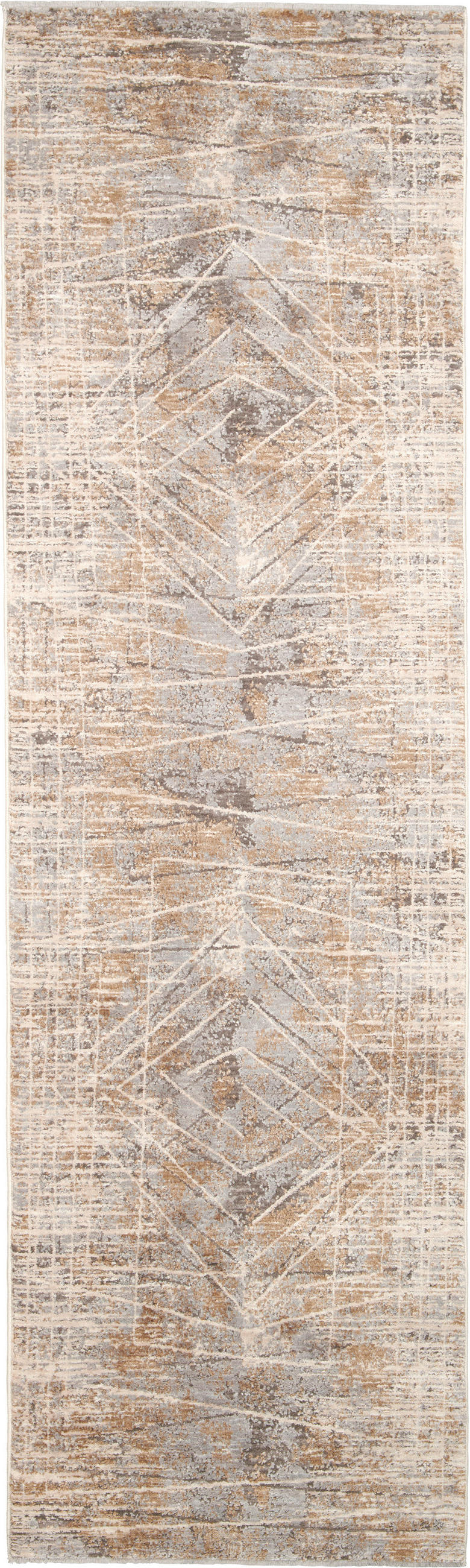 VÄVD MATTA 68/230 cm  - grå/cremefärgad, Lifestyle, textil (68/230cm) - Novel