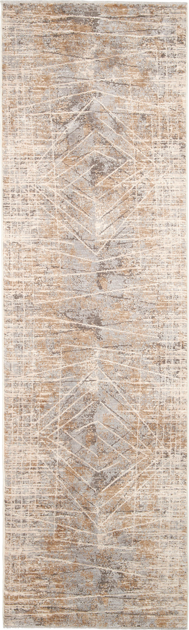 VÄVD MATTA 68/230 cm  - grå/cremefärgad, Lifestyle, textil (68/230cm) - Novel