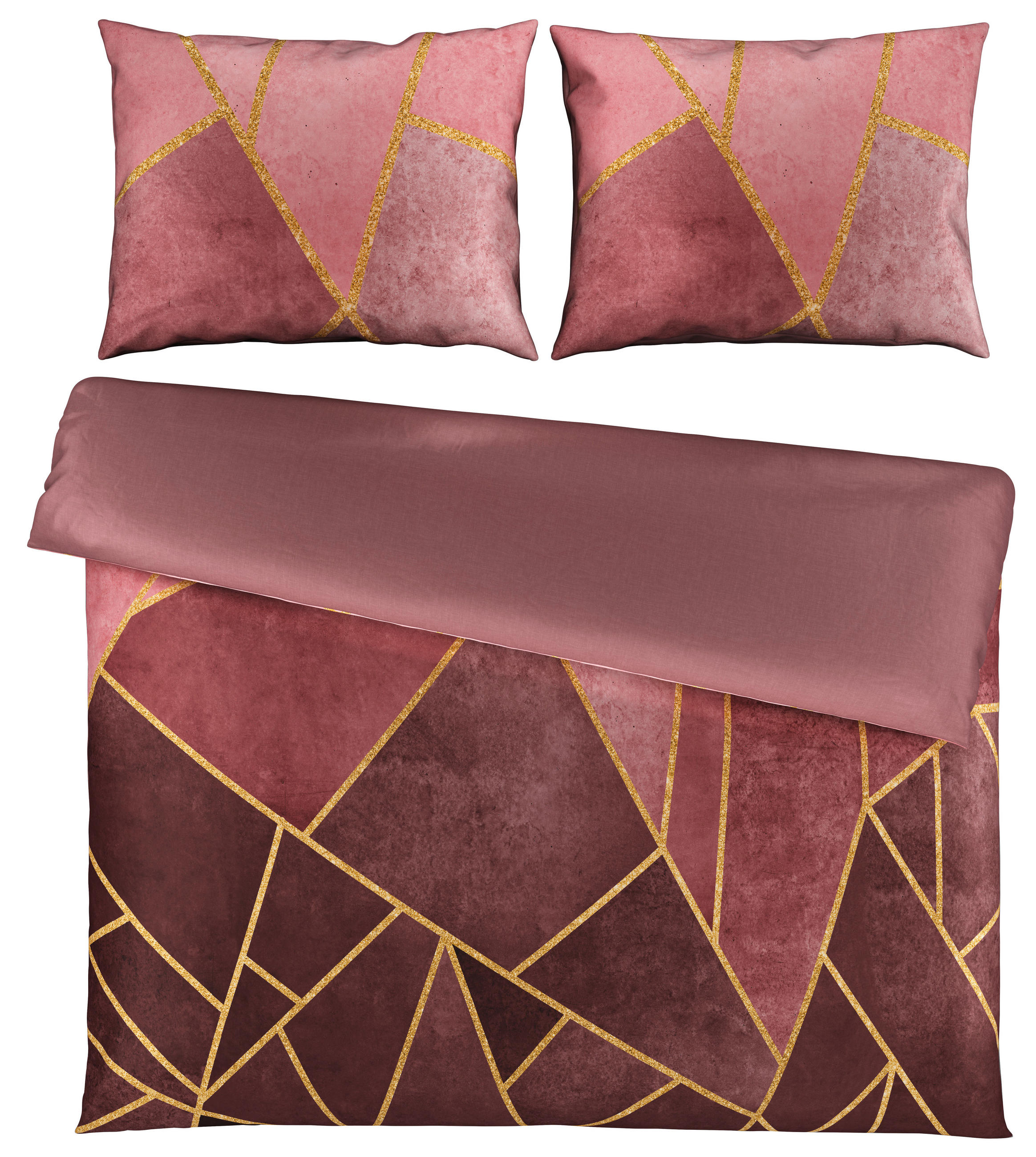 POSTELJINA SA DVA LICA BORA 200/200 cm saten boja sleza  - boja sleza, Osnovno, tekstil (200/200cm) - Esposa