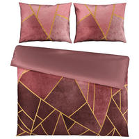 POSTELJINA SA DVA LICA BORA 200/200 cm saten boja sleza  - boja sleza, Osnovno, tekstil (200/200cm) - Esposa