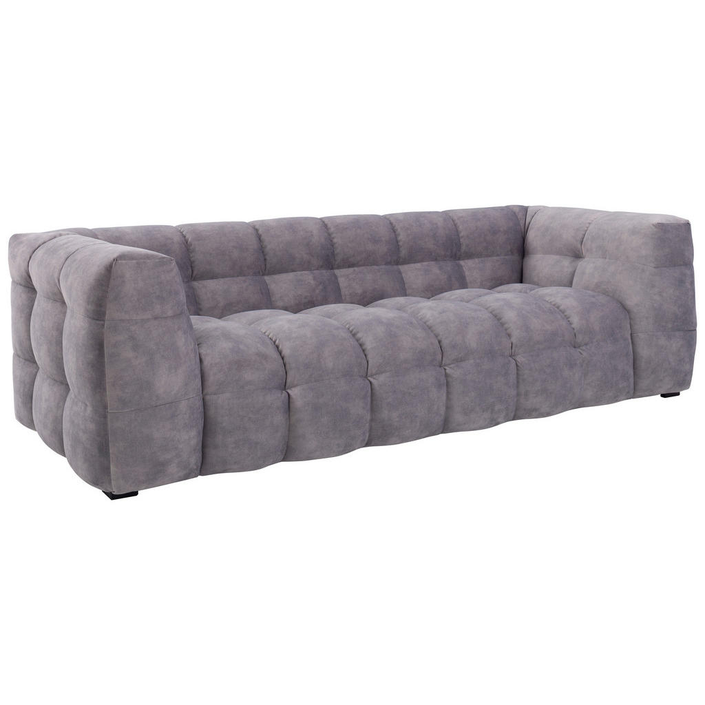 Thumbnail - Xxxl 3-Sitzer-Sofa, Hellgrau, Textil, Eiche, massiv, 2-3-Sitzer, 236x68x105 cm, Armteil links, rechts, Wohnzimmer, Sofas...