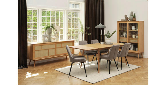 ESSTISCH Eichefarben rechteckig ausziehbar - Eichefarben, Trend, Holz/Holzwerkstoff (150-240/90/75cm) - Carryhome