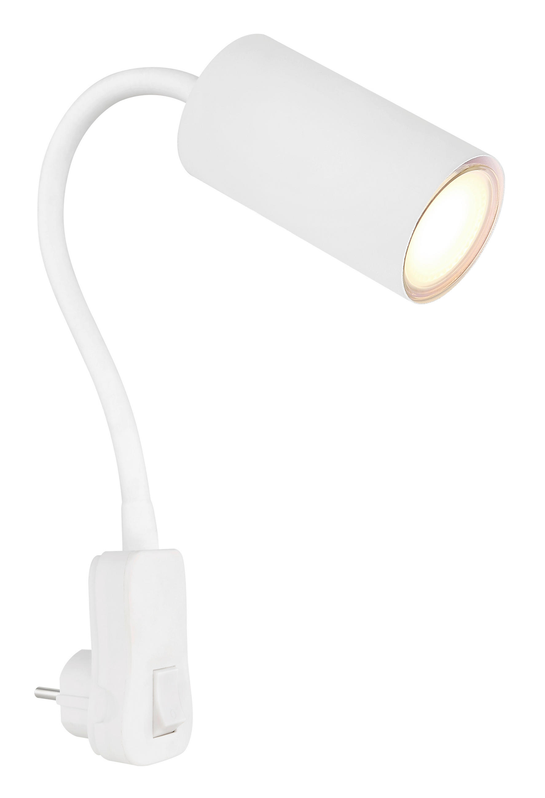 WANDLEUCHTE 5,5/32/43 cm   - Weiß, Basics, Kunststoff/Metall (5,5/32/43cm) - Globo