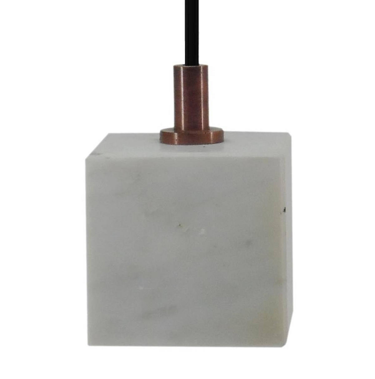 HÄNGELEUCHTE 8/11 cm    - Weiss, Trend, Stein/Metall (8/11cm) - Kayoom