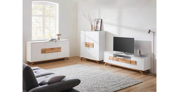 SIDEBOARD 178/89/40 cm  in Weiß, Eichefarben  - Eichefarben/Weiß, Design, Holz/Holzwerkstoff (178/89/40cm) - Xora