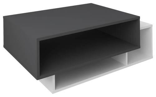 COUCHTISCH 88/50/35 cm rechteckig Anthrazit, Weiß  - Anthrazit/Weiß, MODERN, Holzwerkstoff (88/50/35cm) - MID.YOU
