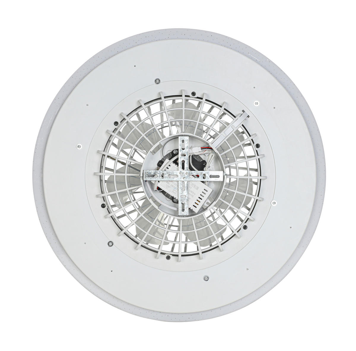 DECKENVENTILATOR - Chromfarben/Weiß, Trend, Kunststoff/Metall (58/14,5cm) - Mican