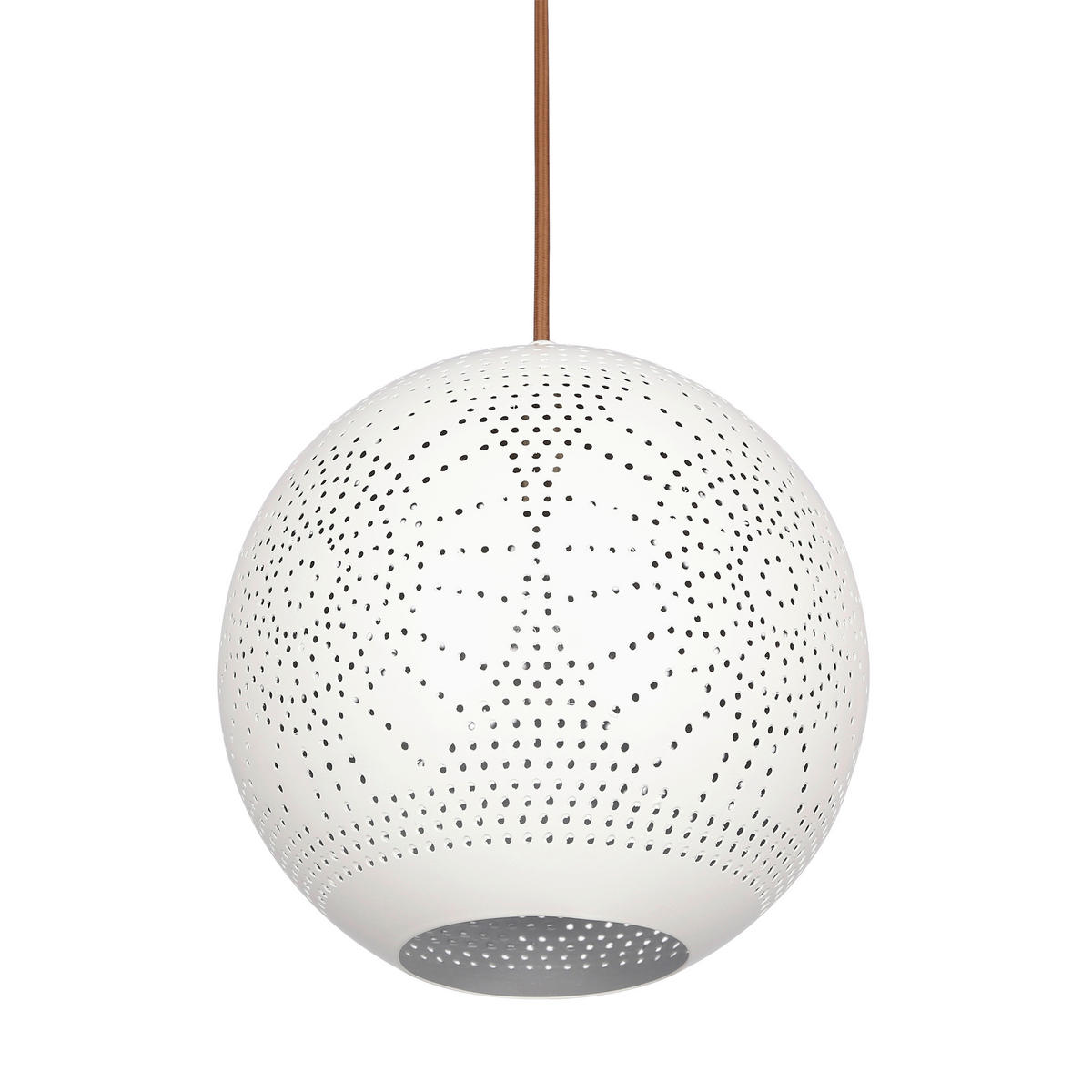 PENDELLAMPA Bene  - vit, Design, metall (25/25cm)