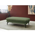 ECKSOFA  in Chenille, Flachgewebe Grün Rücken echt  180/284 cm  - Schwarz/Grün, Design, Textil/Metall (180/284cm) - Dieter Knoll