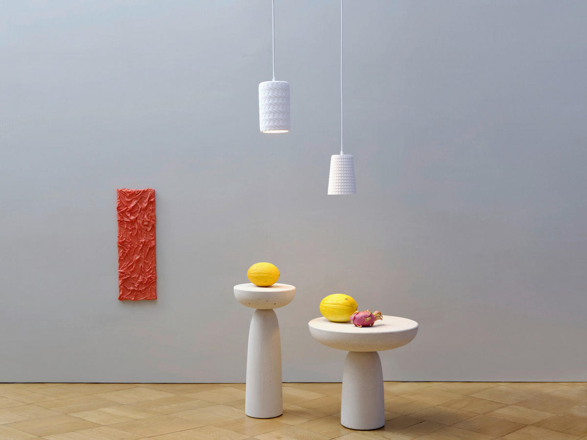 HÄNGELEUCHTE 13.5/124 cm  - Weiß, Basics, Stein/Metall (13.5/124cm) - Osram