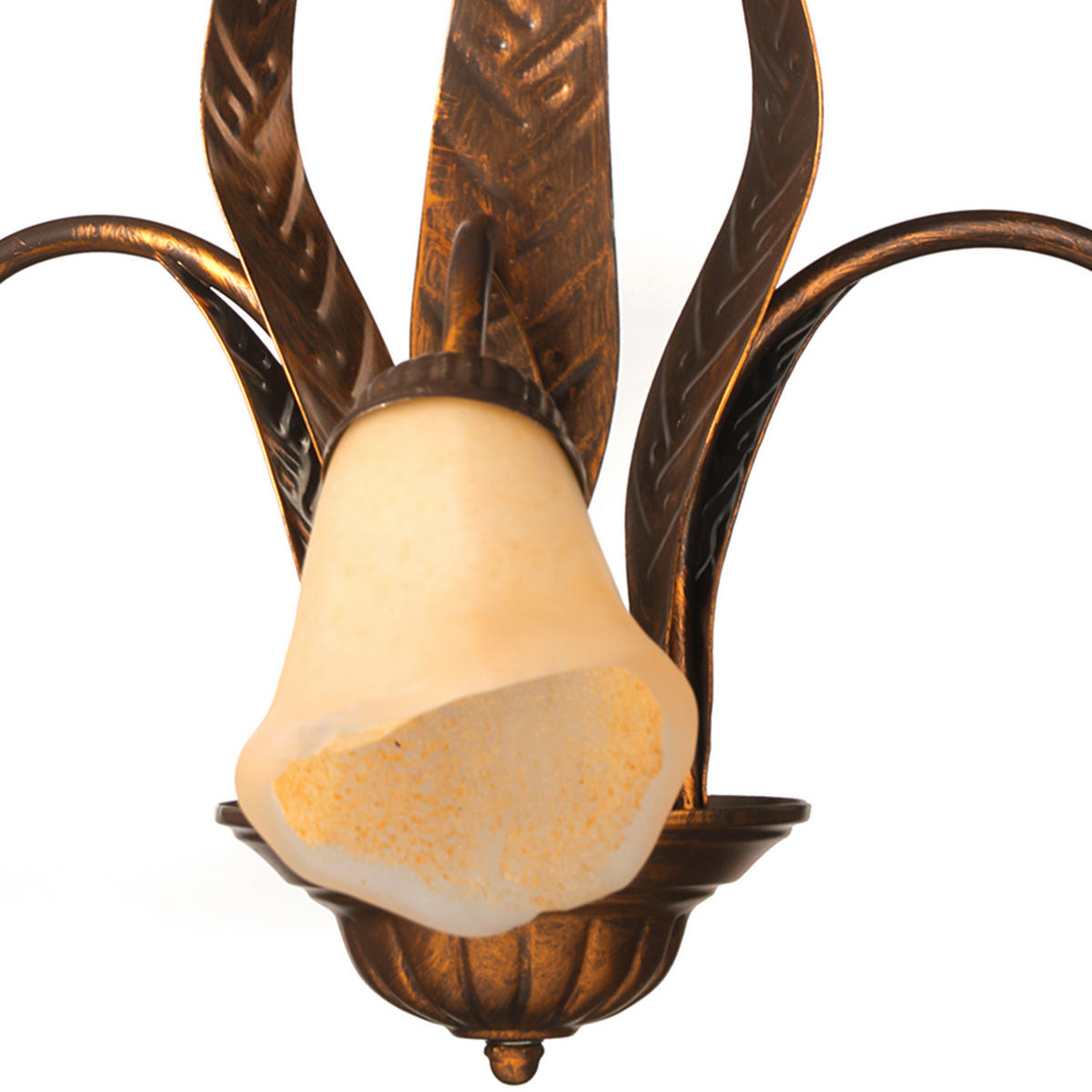 KRONLEUCHTER 65/65/100 cm   - Bronzefarben, KONVENTIONELL, Glas/Metall (65/65/100cm)