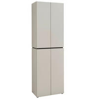 GARDEROBENSCHRANK  in 60/199/37 cm  - Kaschmir/Schwarz, Design, Holzwerkstoff/Kunststoff (60/199/37cm) - Voleo