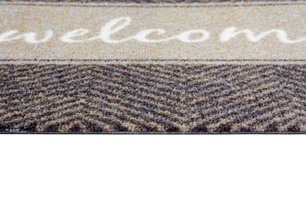 FUßMATTE  50/70 cm  Braun, Weiß, Beige  - Beige/Braun, Design, Textil (50/70cm) - Esposa