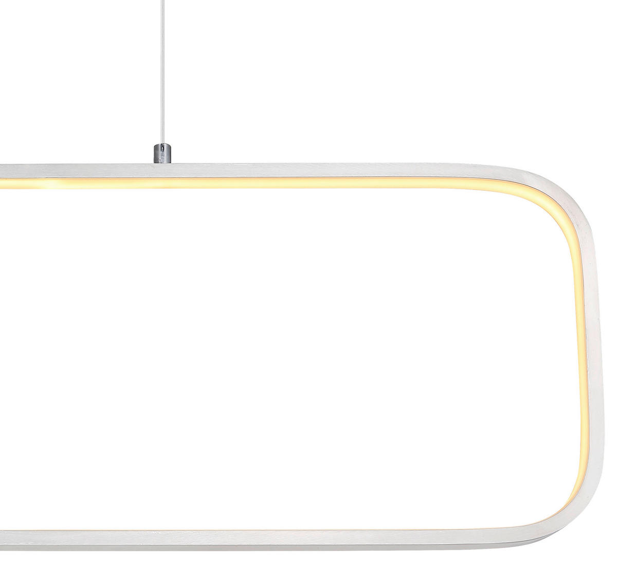 HÄNGELEUCHTE 80/10/120 cm    - Opal/Nickelfarben, Basics, Kunststoff/Metall (80/10/120cm) - Globo