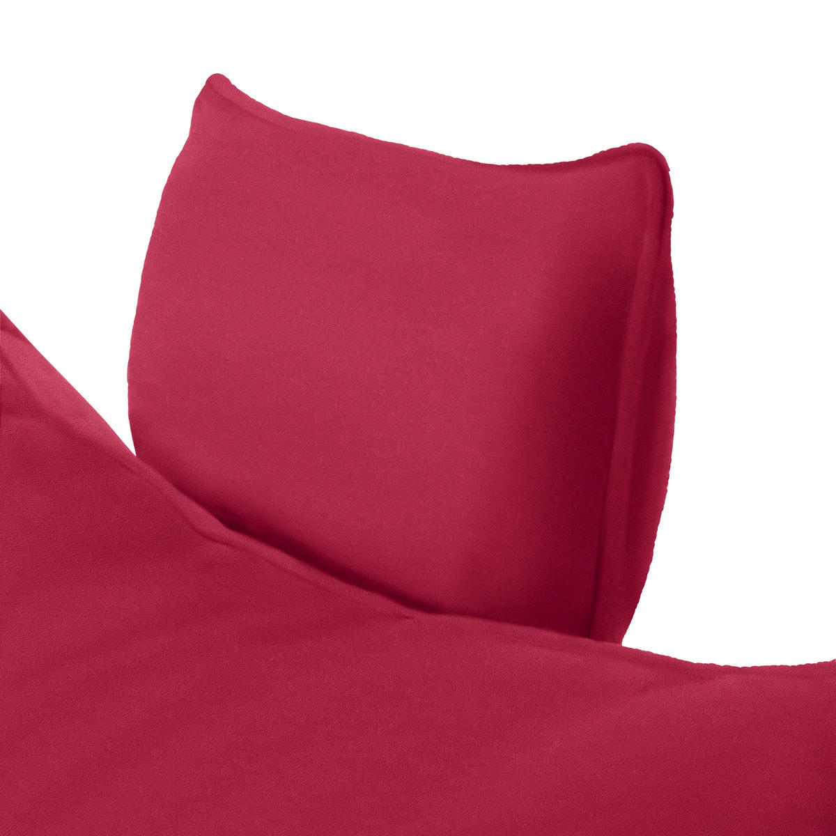 ECKSOFA PRATO Rot Flachgewebe  - Rot/Schwarz, MODERN, Textil/Metall (176/292cm) - MID.YOU