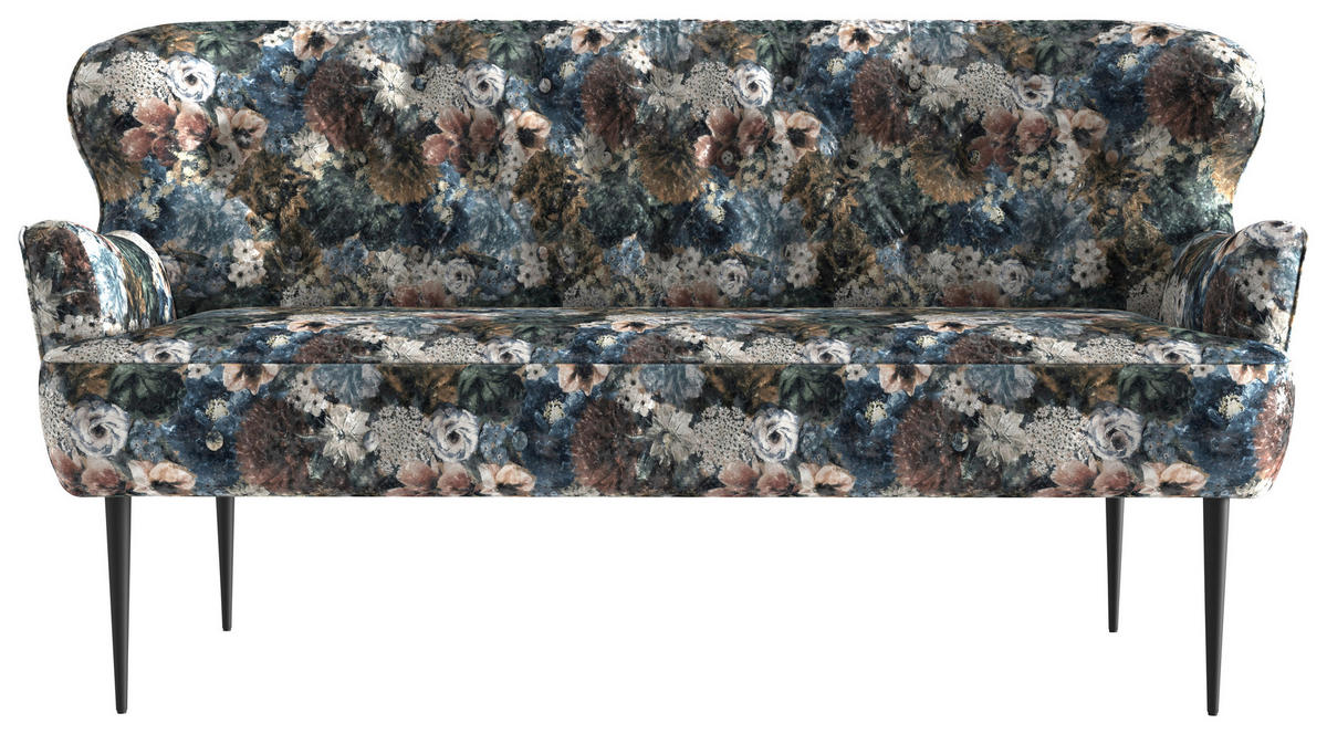 KÜCHENSOFA  - Blau/Beige, KONVENTIONELL, Textil/Metall (193/97/87cm) - Cantus