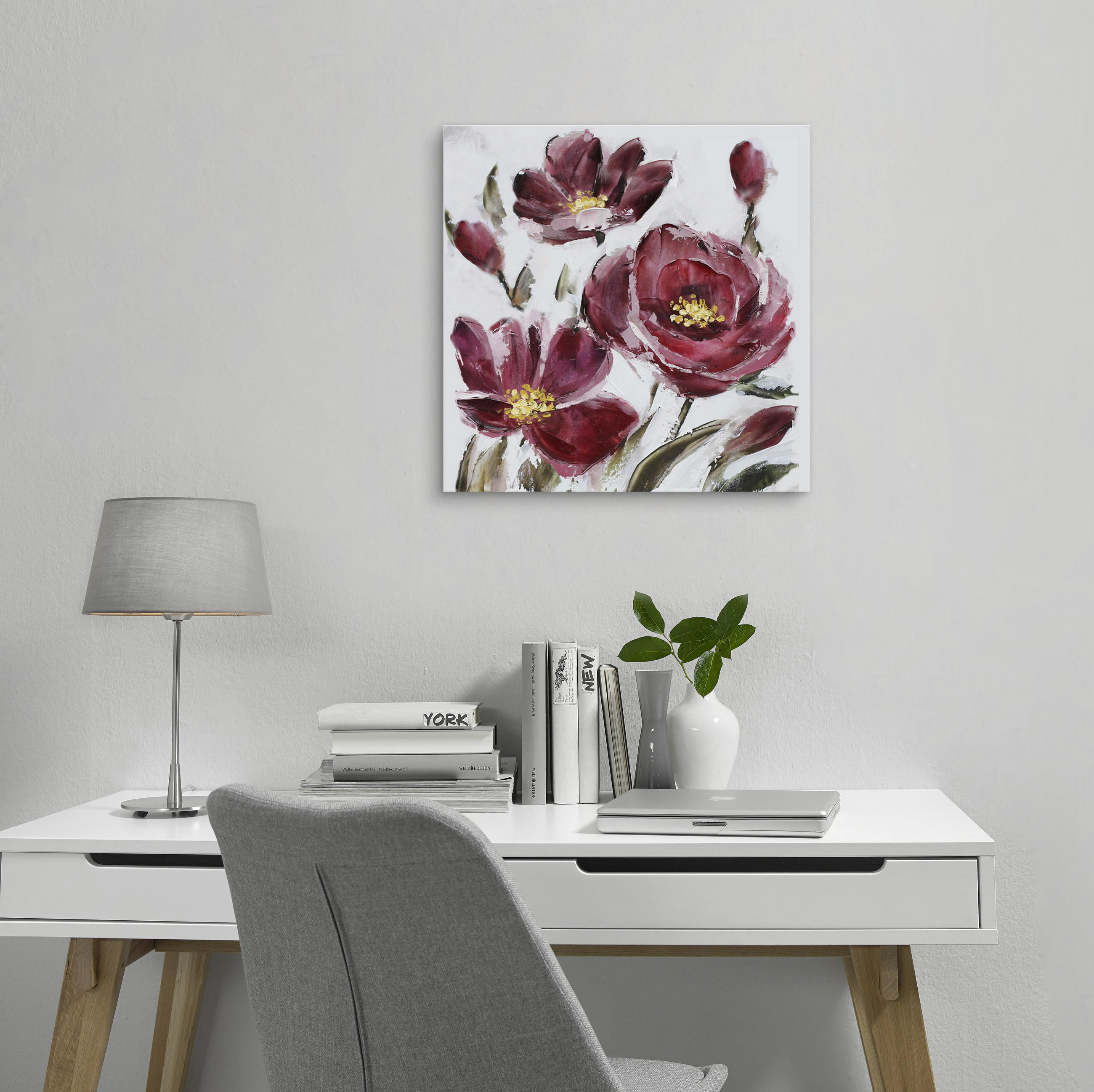 ULJENA SLIKA  55/55 cm       - višebojno, Basics, drvo/tekstil (55/55cm) - Monee