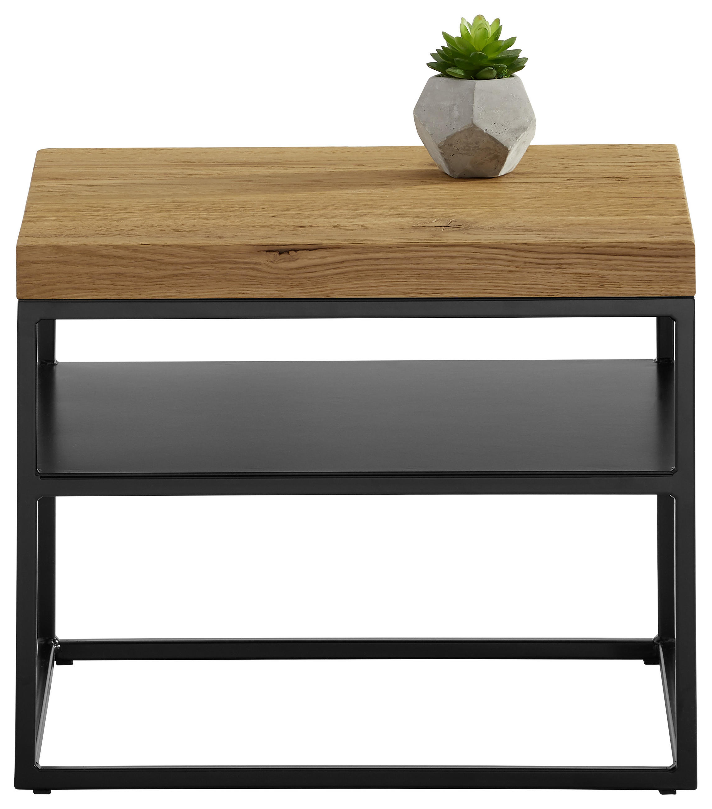 Thumbnail - Novel Couchtisch, Holz, Metall, Eiche, massiv, quadratisch, Kufe, 50x40x50 cm, Wohnzimmer, Wohnzimmertische, Couchtische...