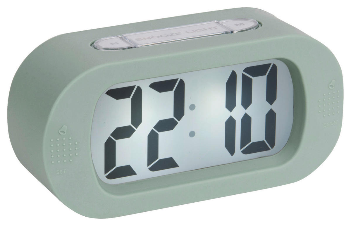 WECKER Gummy Grün 14/7/5 cm  - Grün, Basics, Kunststoff (14/7/5cm) - Karlsson