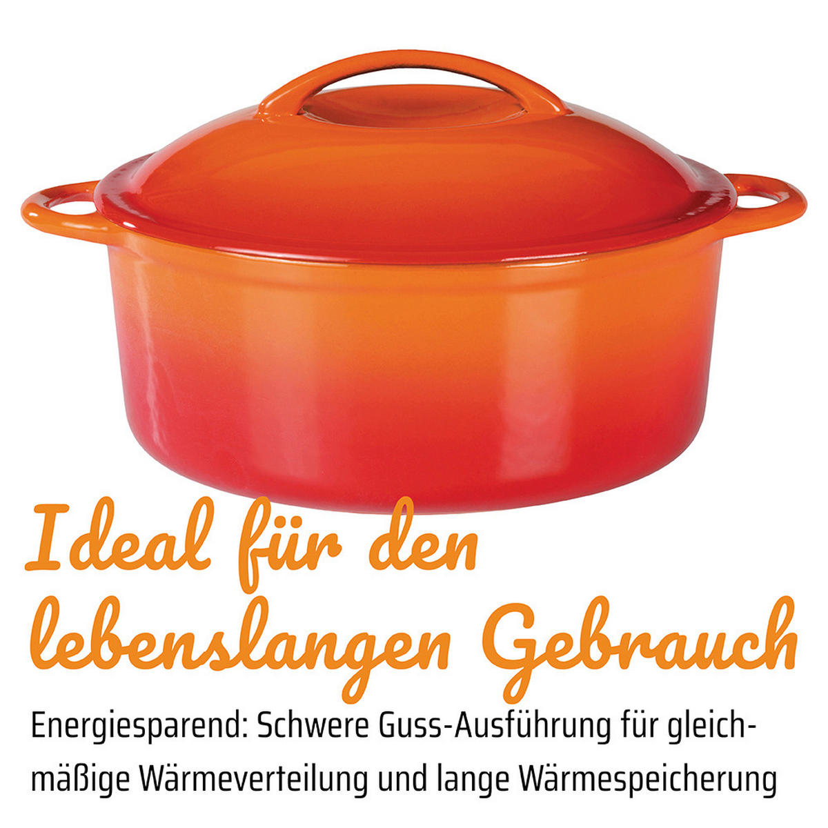 KOCHTOPF ORANGE SHADOW 4 l  - Orange, Basics, Metall (24cm) - GSW