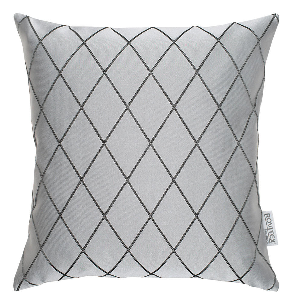 DÍSZPÁRNAHUZAT  - szürke, Basics, textil (45/45cm)