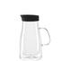 KAFFEEKANNE - Transparent/Schwarz, Design, Glas/Kunststoff (16,20/23,40/12,20cm) - Leonardo