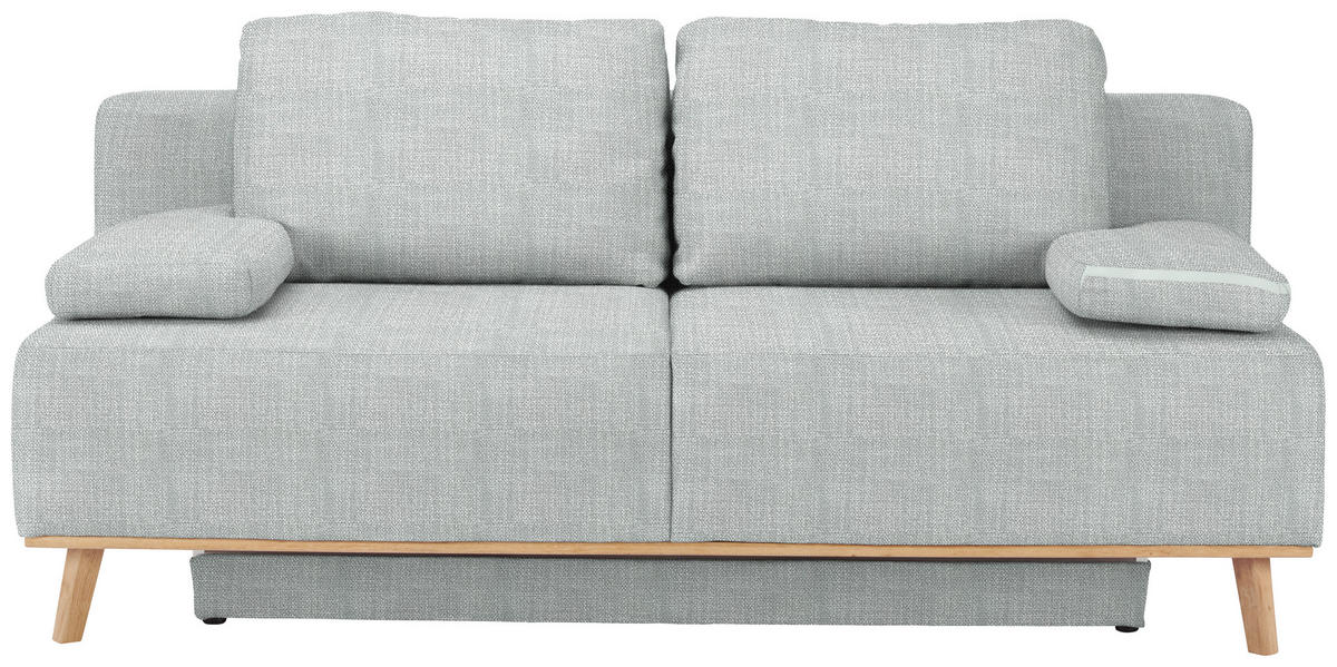 BOXSPRINGSOFA Grau  - Grau, Design, Holz/Textil (203/97/107cm) - Dieter Knoll