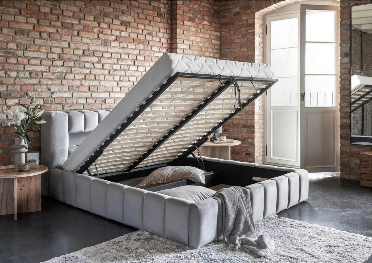 POLSTERBETT 160/200 cm, {[inkl. ],item.attr('349-543'),[, ]} - Schwarz/Weiß, MODERN, Holz/Kunststoff (160/200cm) - MID.YOU