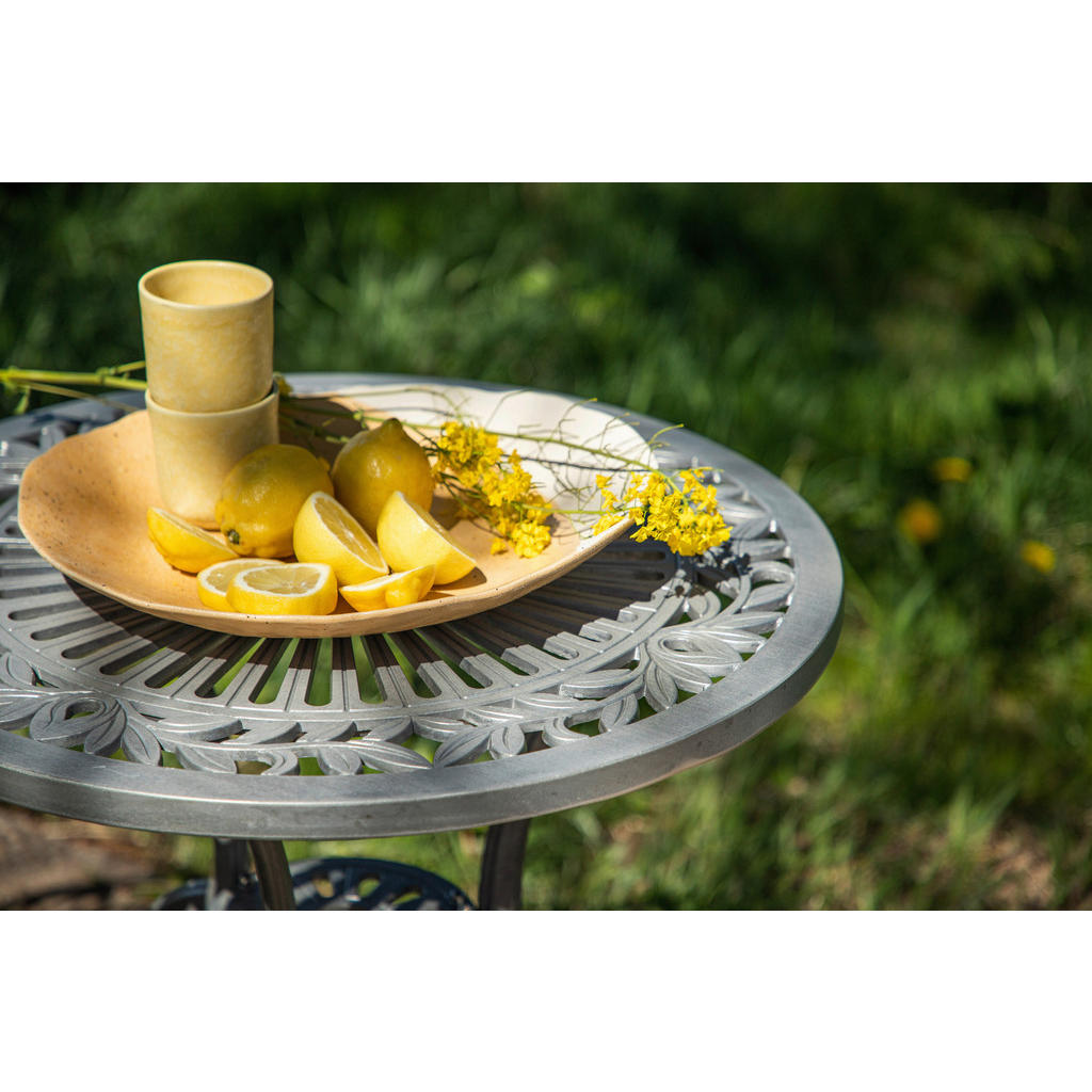 Thumbnail - Gardenson Balkonset, Silber, Metall, 3-teilig, rund, Balkonmöbel, Balkonmöbel-Sets
