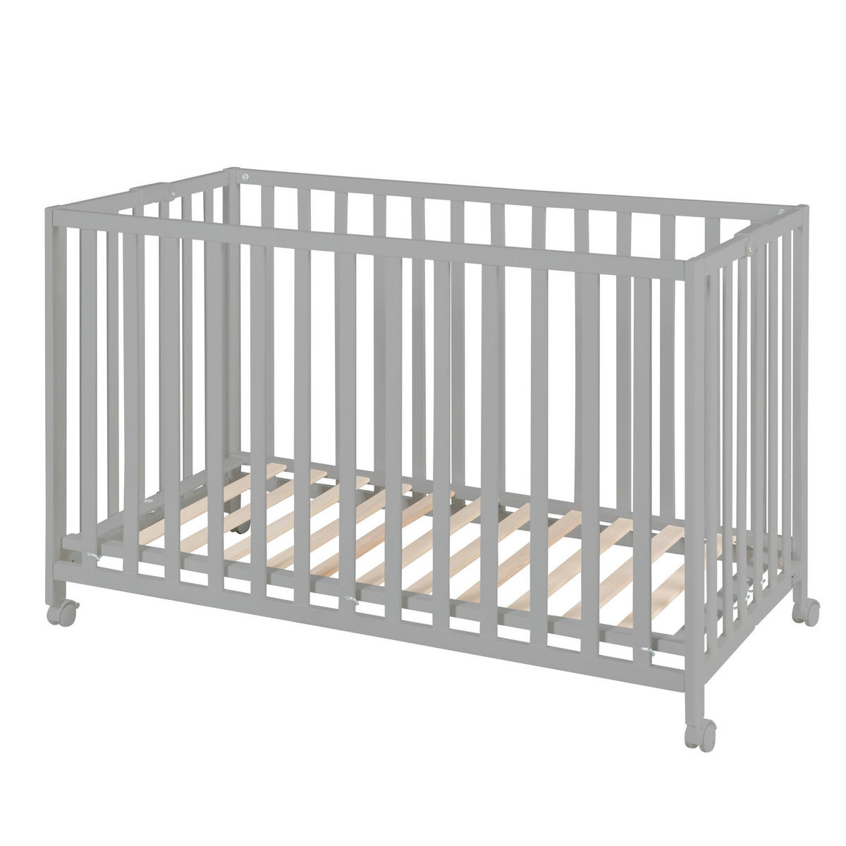 GITTERBETT Fold Up 123/64,5/77 cm  - Taupe, KONVENTIONELL, Holzwerkstoff (123/64,5/77cm) - Roba