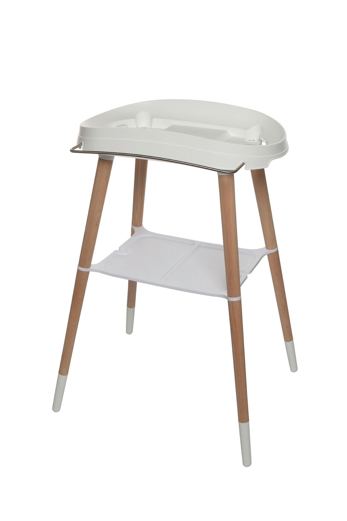 BADEWANNENSTÄNDER Sense  - Buchefarben/Weiß, Basics, Holz/Kunststoff (49,8/60/83,4cm) - Bebe Jou