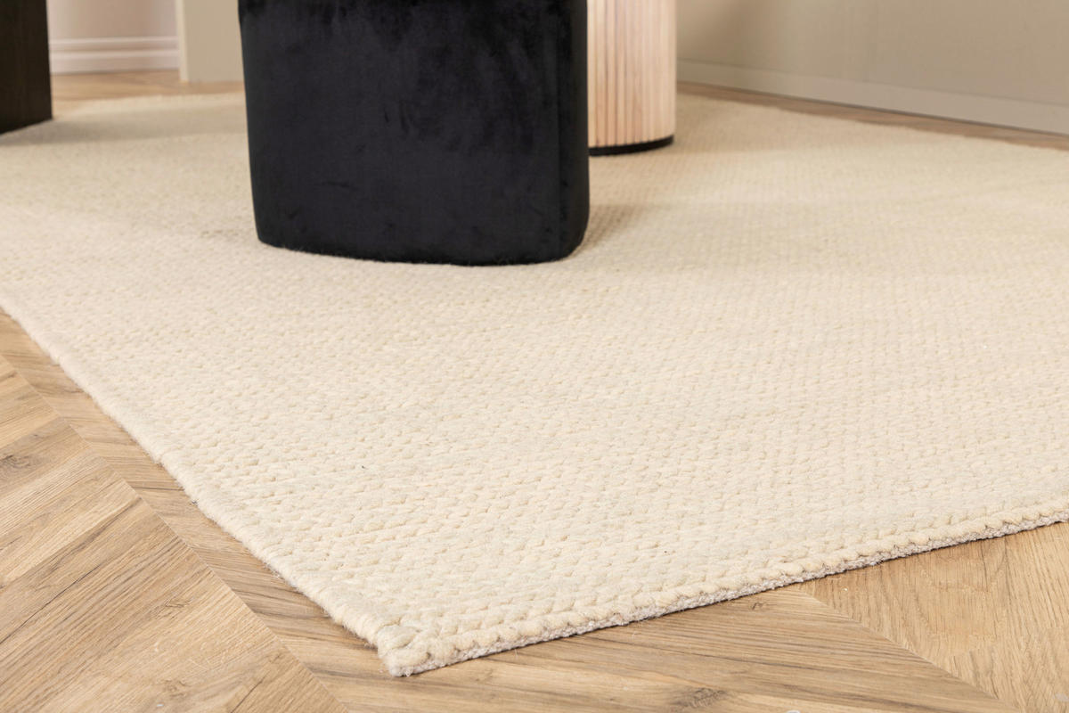 FLACHWEBETEPPICH 200/300 cm Weiß  - Weiß, LIFESTYLE, Textil (200/300cm) - P & B