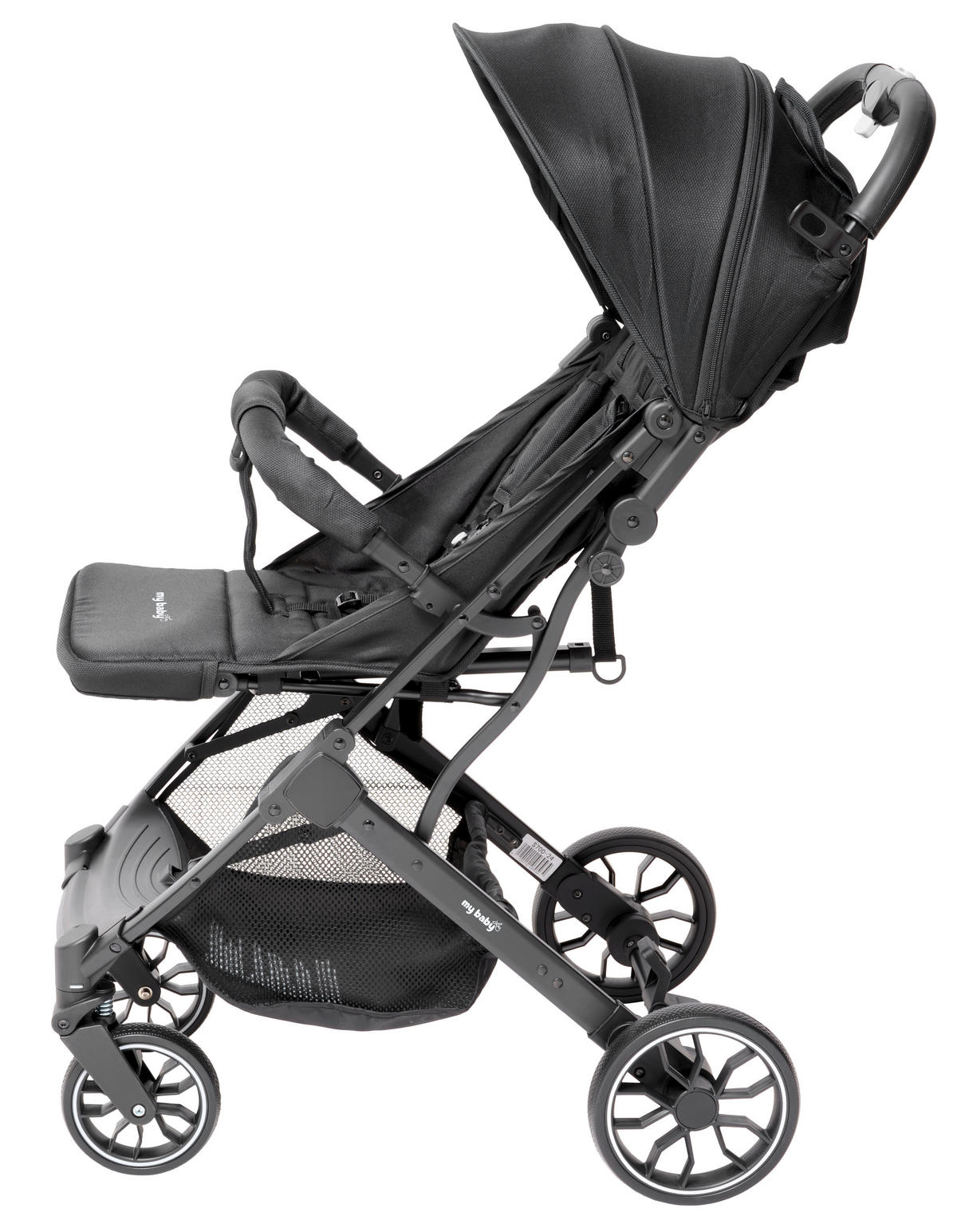 KIŠOBRAN KOLICA  Dubai  - crna, Osnovno, tekstil/metal (70/51/103cm) - My Baby Lou