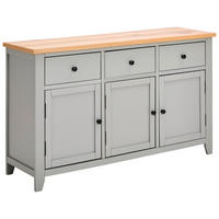 SIDEBOARD 139/83/42 cm Grau, Naturfarben  - Silberfarben/Naturfarben, Lifestyle, Holz/Holzwerkstoff (139/83/42cm) - MID.YOU