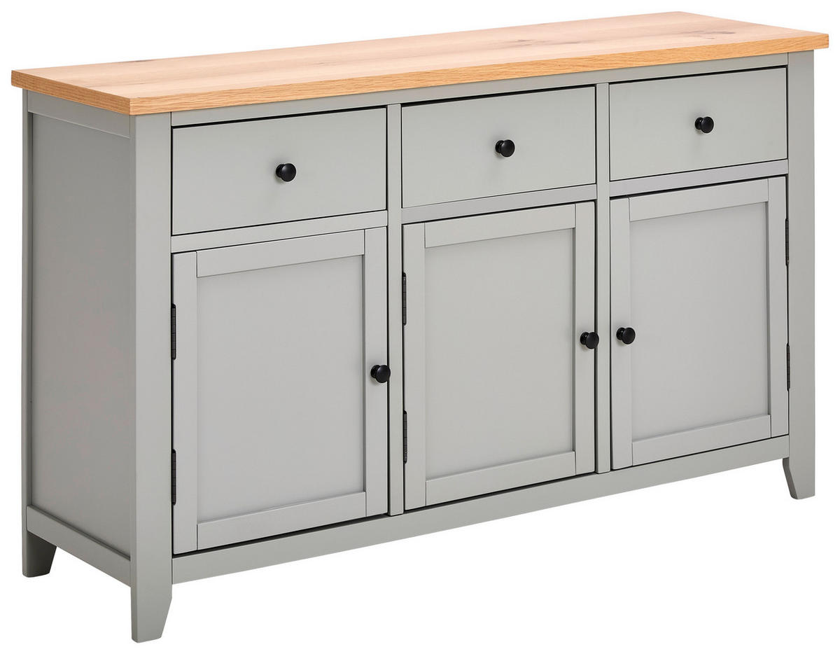SIDEBOARD 139/83/42 cm Grau, Naturfarben  - Silberfarben/Naturfarben, Lifestyle, Holz/Holzwerkstoff (139/83/42cm) - MID.YOU