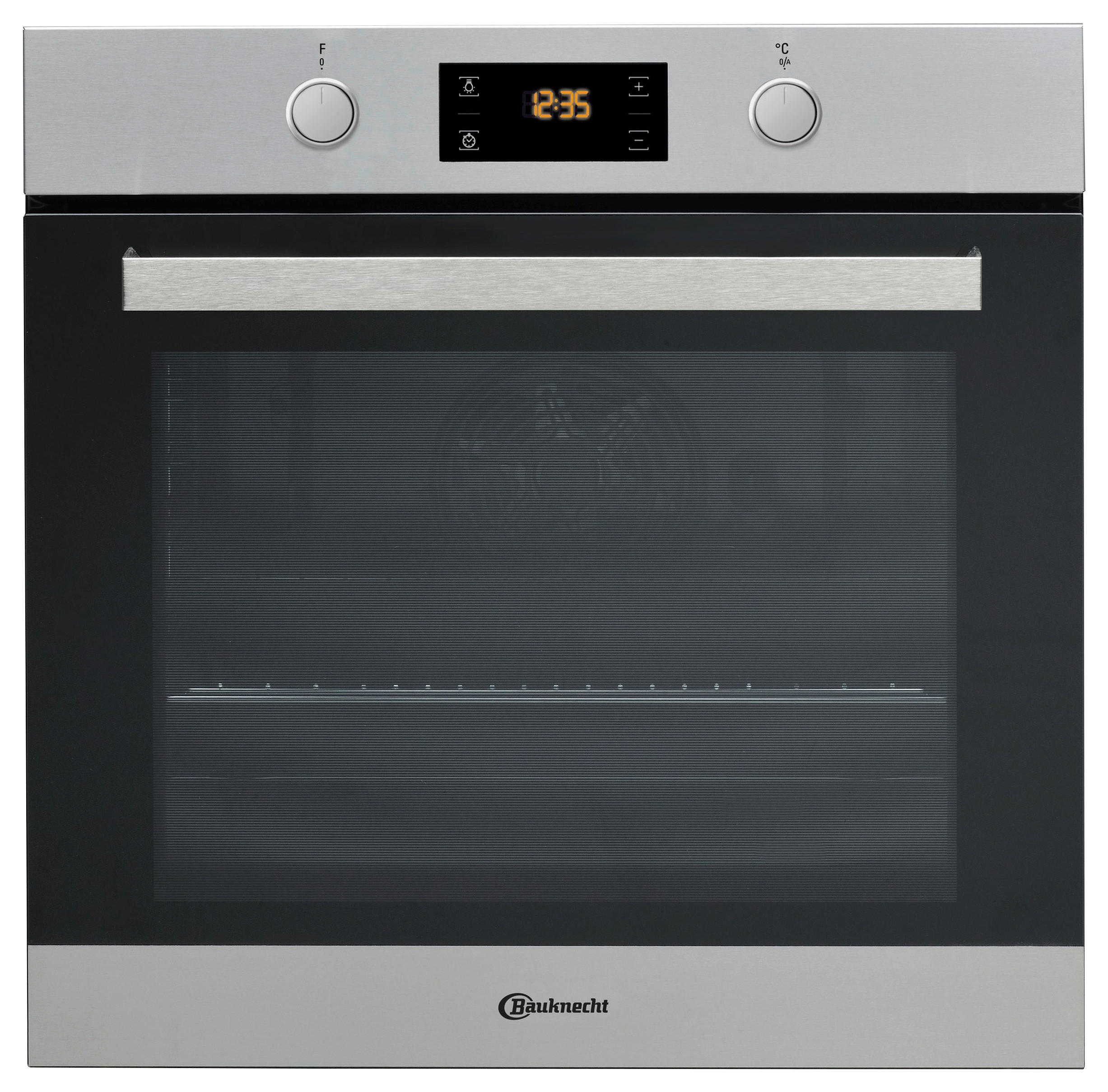 BACKOFENSET BAKO3 PF26  - Edelstahlfarben/Schwarz, Basics, Glas/Metall (59,5/57,5/57cm) - Bauknecht