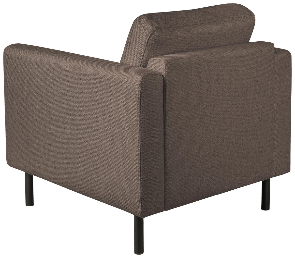 FÅTÖLJ i textil, metall, trä rostfärgad, brun  - brun/svart, Design, metall/trä (78/78/85cm) - Pure Home Comfort