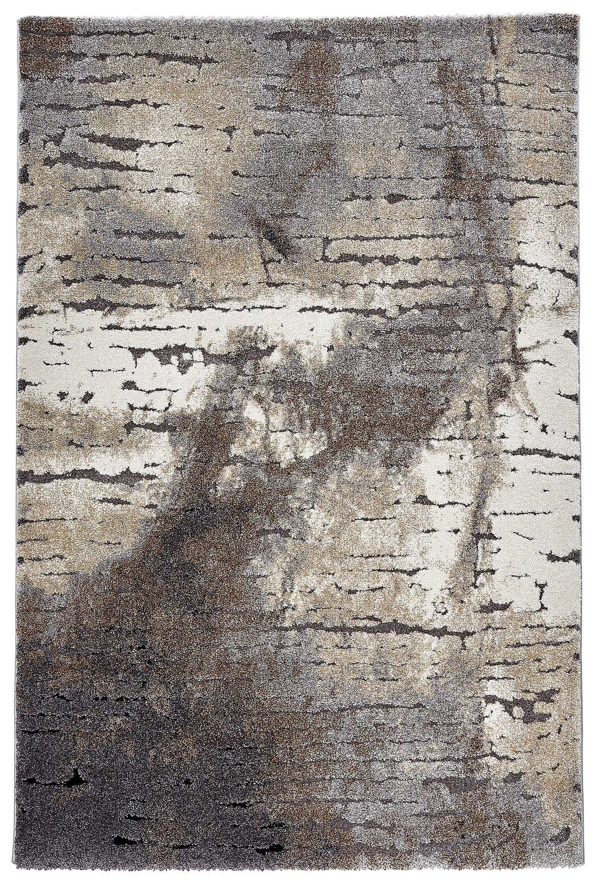 WEBTEPPICH 80/150 cm Timber Anthrazit, Creme, Grau, Dunkelgrau  - Dunkelgrau/Anthrazit, Design, Textil (80/150cm) - WECON HOME