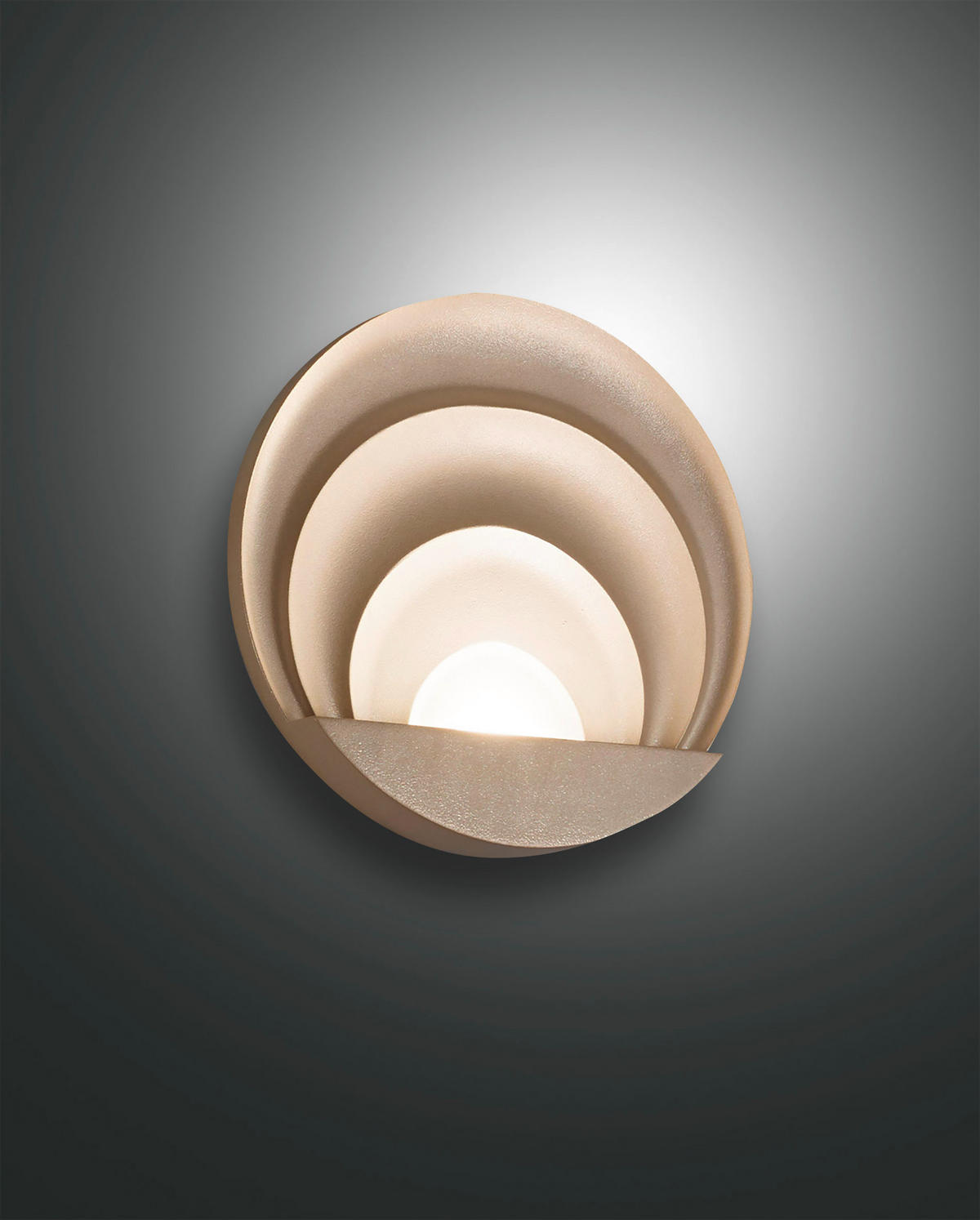 LED-WANDLEUCHTE Sunrise 26/6,5 cm   - Goldfarben, Design, Metall (26/6,5cm) - Fabas Luce